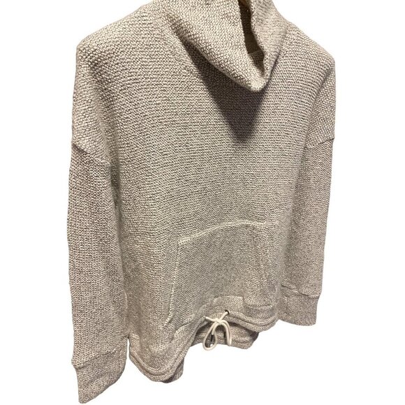 M Gray White Textured Mock Neck Long Sleeve Pullover Sweater Sz XL - Picture 3 of 10